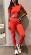 ORANGE SEAMLESS LEGGINGS