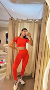 ORANGE SEAMLESS LEGGINGS